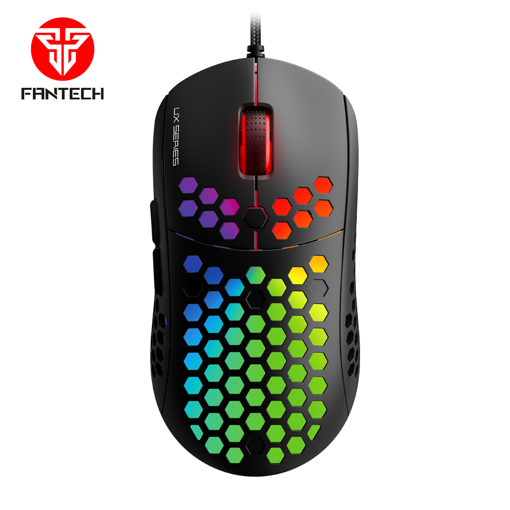 JM-G102 Honeycomb Shell RGB Gaming Mouse - waelgames